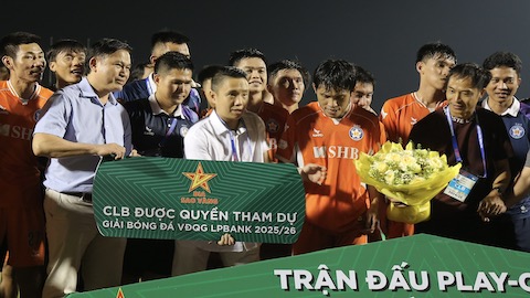Trận play-off tranh vé V.League 2025/26: Hai nỗi buồn, vui trên sân Thống Nhất Trận play-off tranh vé V.League 2025/26: Hai nỗi buồn, vui trên sân Thống Nhất